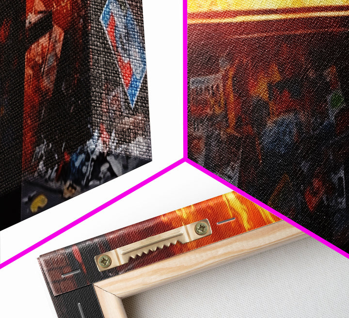 A Dumpster Fire, Canvas Wall Art, Modern Art, Urban Art, Wall Print