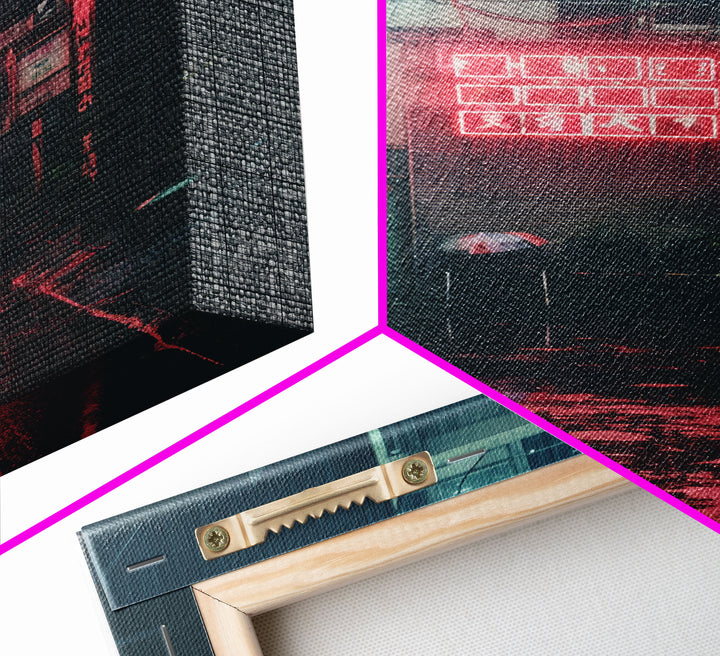 Japanese Art, Japan Street Wall Art, Asian Art, Canvas Print, Wall Hanging, Portrait Art, Boys Bedroom Decor, Trendy Wall Art, Unique Gift