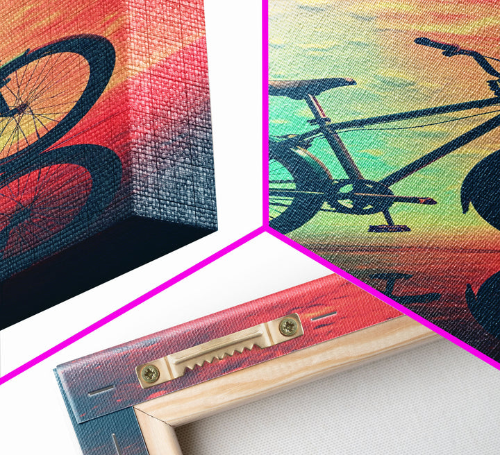 Retro 1980s Bike Canvas Print, Bicycle Art, Framed Wall Art, Fine Art Photography Print, Retro Inspired Wall Decor, Man Cave Art, Office Art