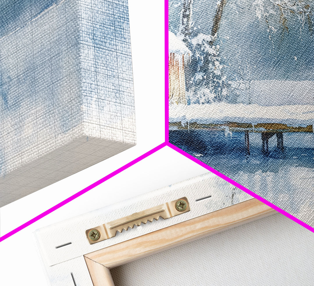 Winter Solitude - winter wall art, winter wonderland, watercolor Christmas, farmhouse Christmas decor, Christmas prints