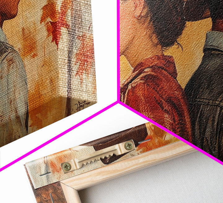 Framed Canvas Print Cowboy Gazing Over Snowy Landscape Western Horse Rider Winter Mountain Art Winter Wonderland Wall Art