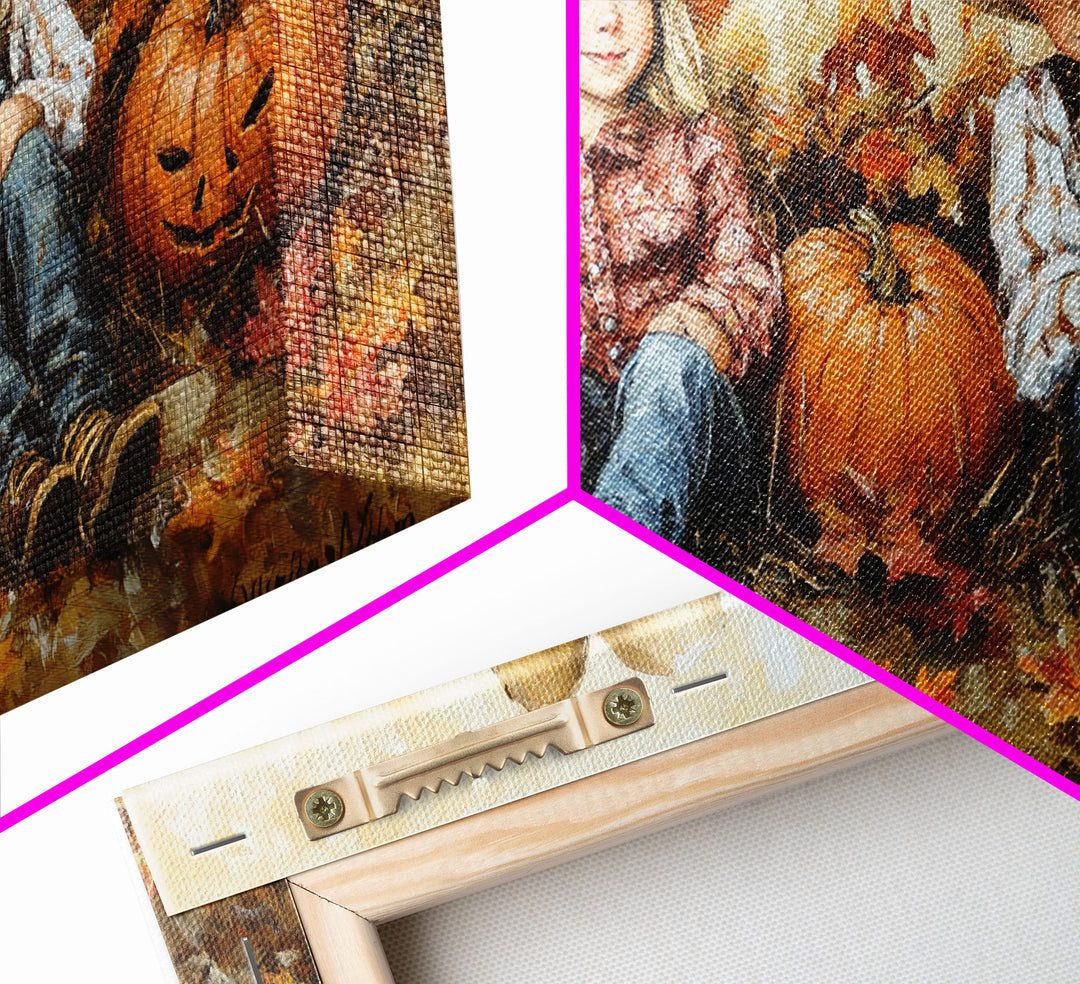 Framed Canvas Print Cowboy On Horse Overlooking Fall Mountain Peaks Western Horse Rider Autumn Scenic Wall Art Fall Colors