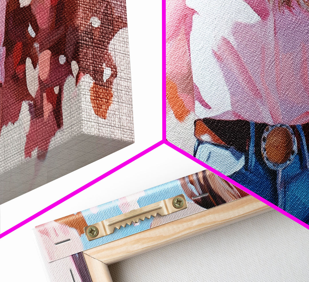 Framed Canvas Print autumnal trees vivid seasonal colors, calm landscape with nature scenery, farmhouse autumn or Christmas decor wall art