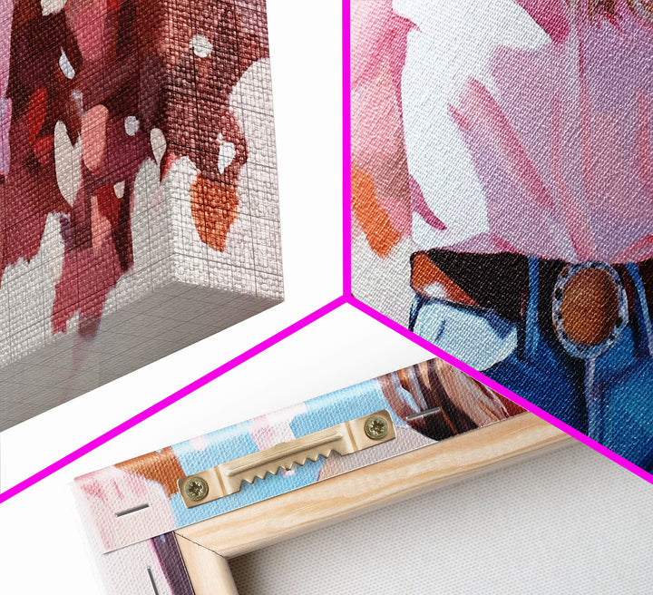 Framed Canvas Print autumnal trees vivid seasonal colors, calm landscape with nature scenery, farmhouse autumn or Christmas decor wall art