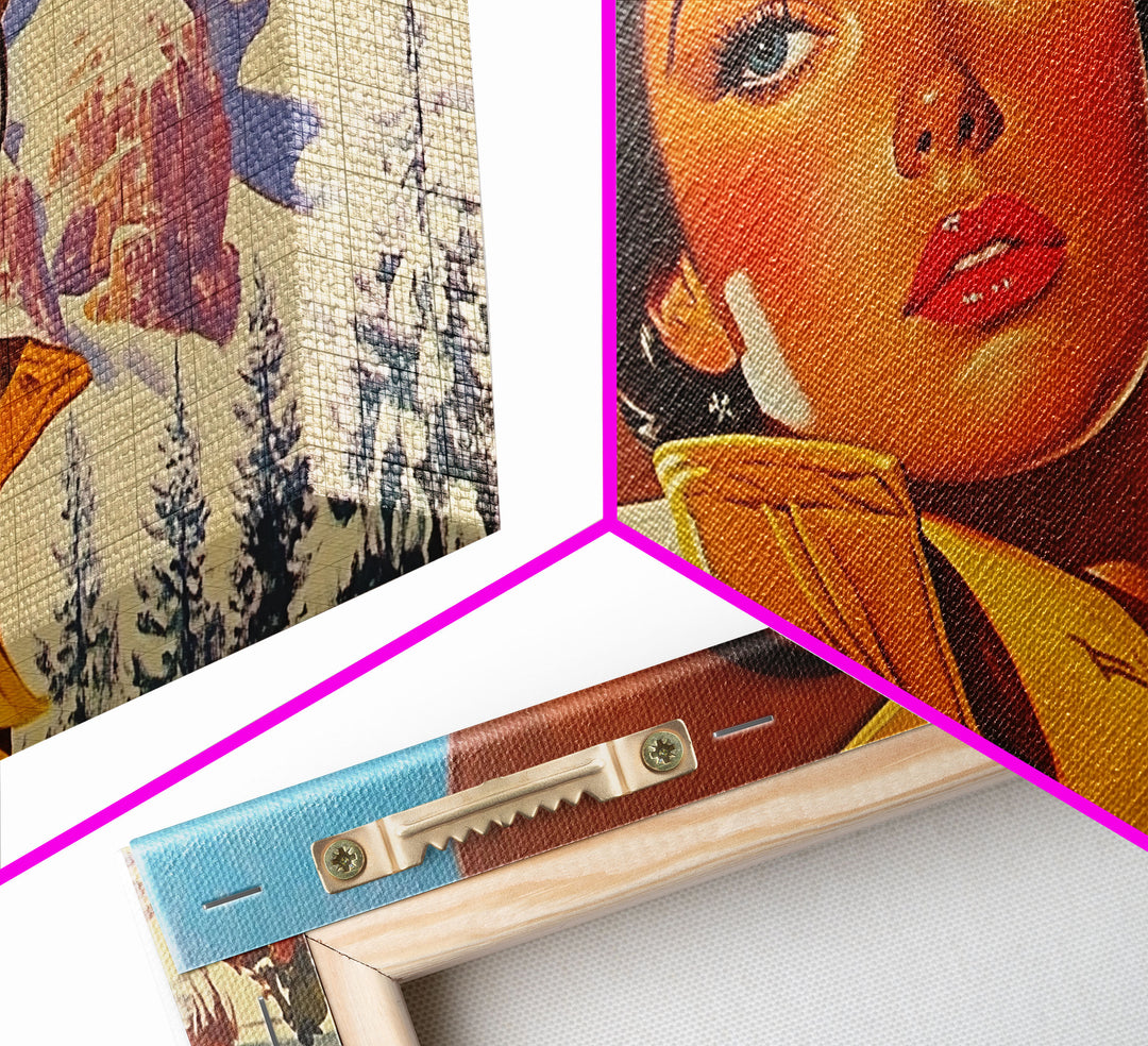 Framed Canvas Print autumn meets winter with vibrant fall trees snow-covered fields, seasonal art a unique blend of autumn winter decor