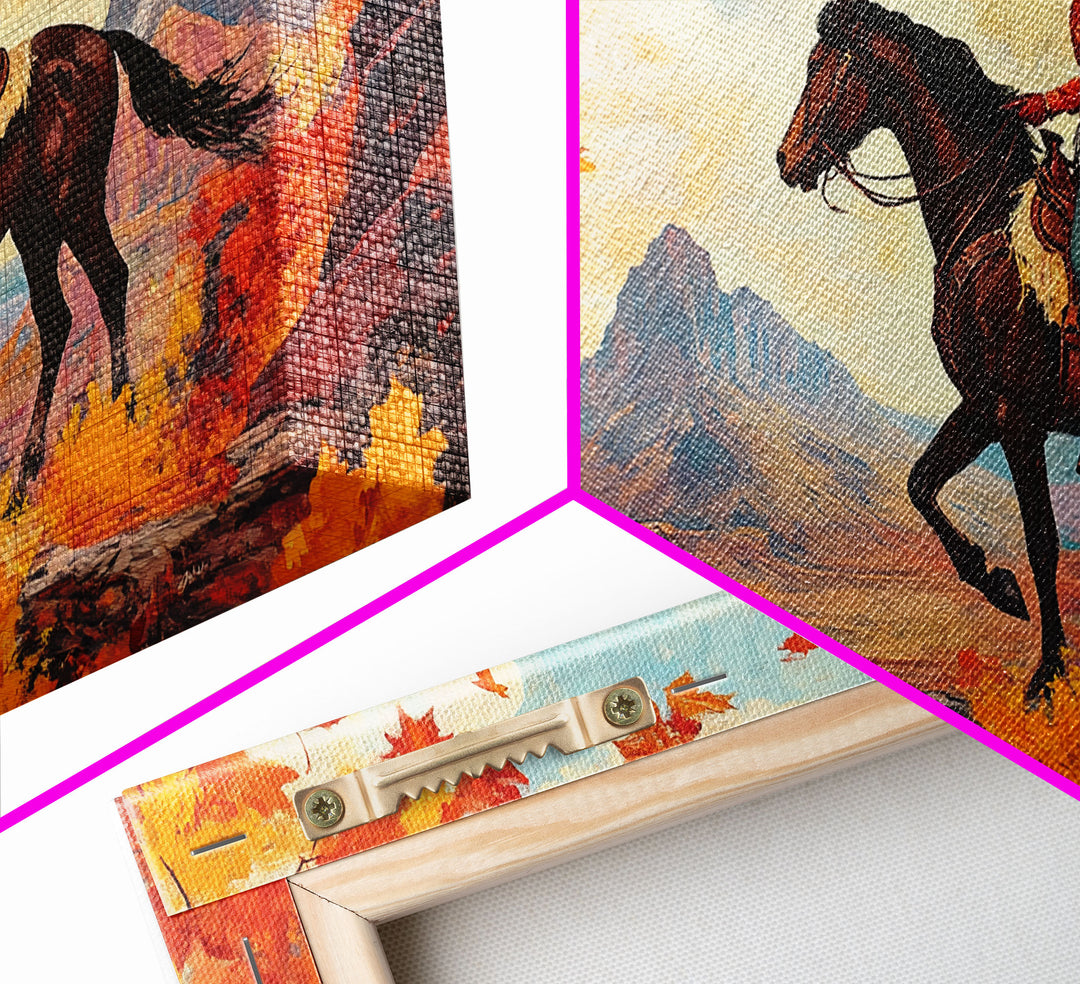 Framed Canvas Print tranquil lakeside winter scene with snow-dusted trees and clear reflections, peaceful winter landscape art holiday decor