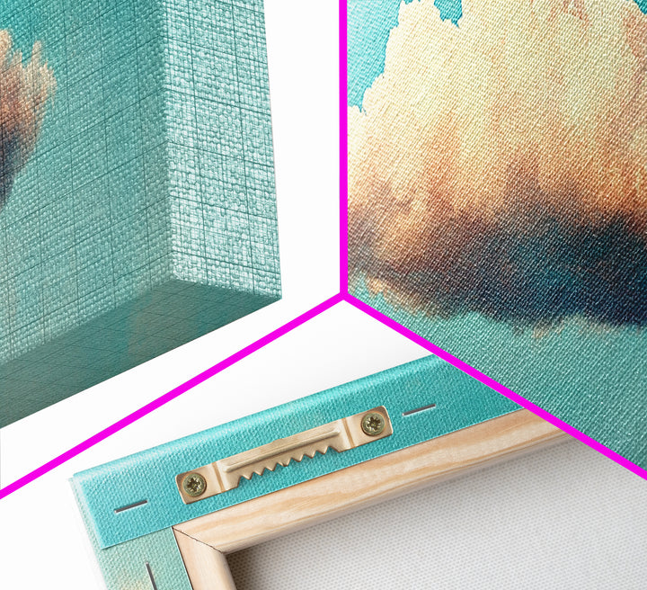 Clouds Wall Art - Living Room Canvas Print - Cloud Decor - Cloudy Sky - Signs For Home / Extra Large Wall Art / Large Horizontal Art