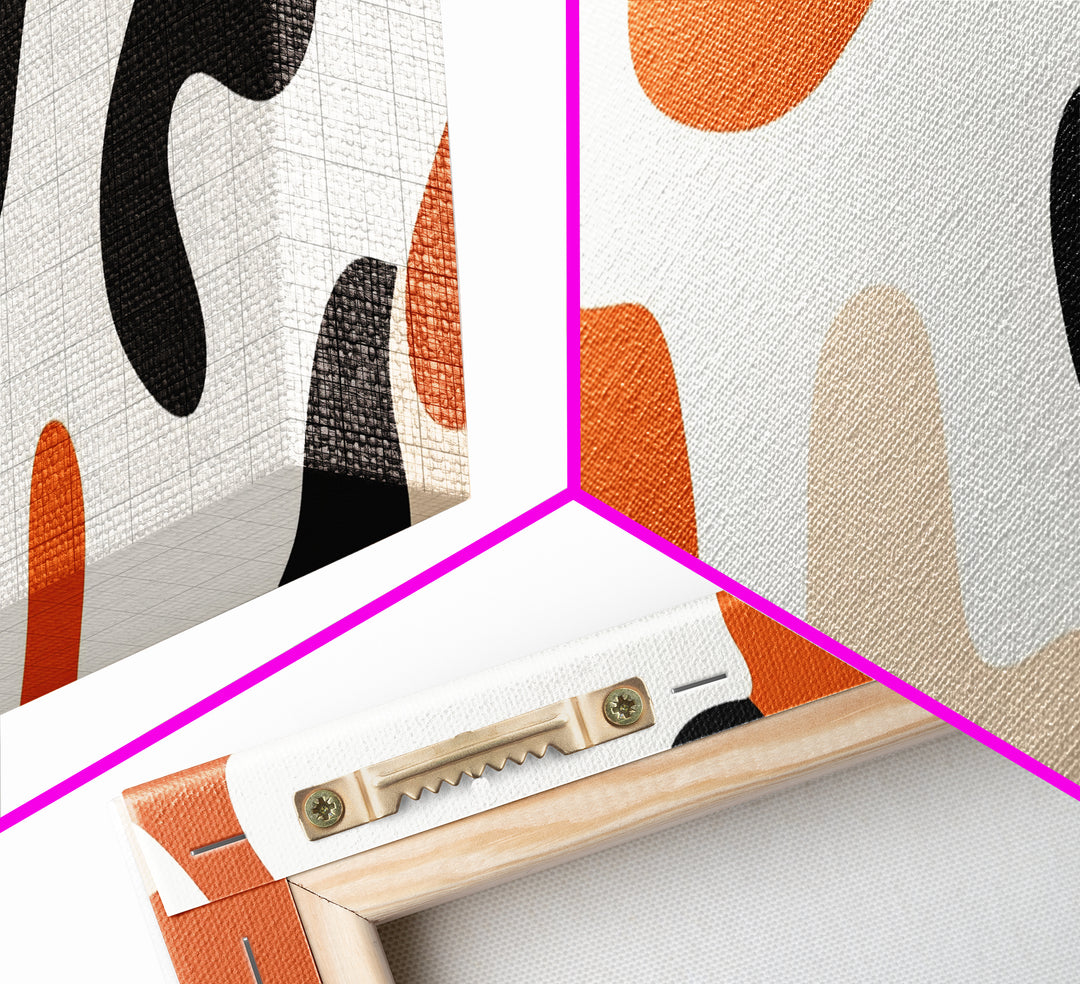 Abstract Cheetah Print Art, Animal Print Wall Art, Canvas Print, Extra Wide Oversized Abova Sofa Wall Art