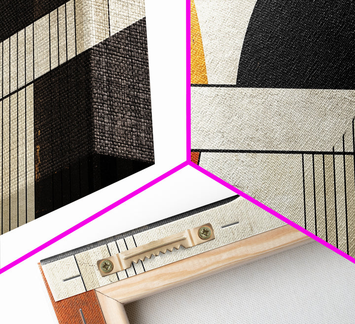 Art Deco Abstract Wall Art, Framed Canvas Print, Canvas Art, Earth Tons, Muted and Subdued Wall Art, Thought Provoking Abstract Art