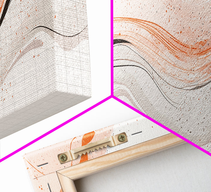 Beige, Black and Grey Swirl Art, Black & Beige Abstract Art Print, Tropical Wall Art, Abstract Wall Art, Living Room Wall Art / Home Decor