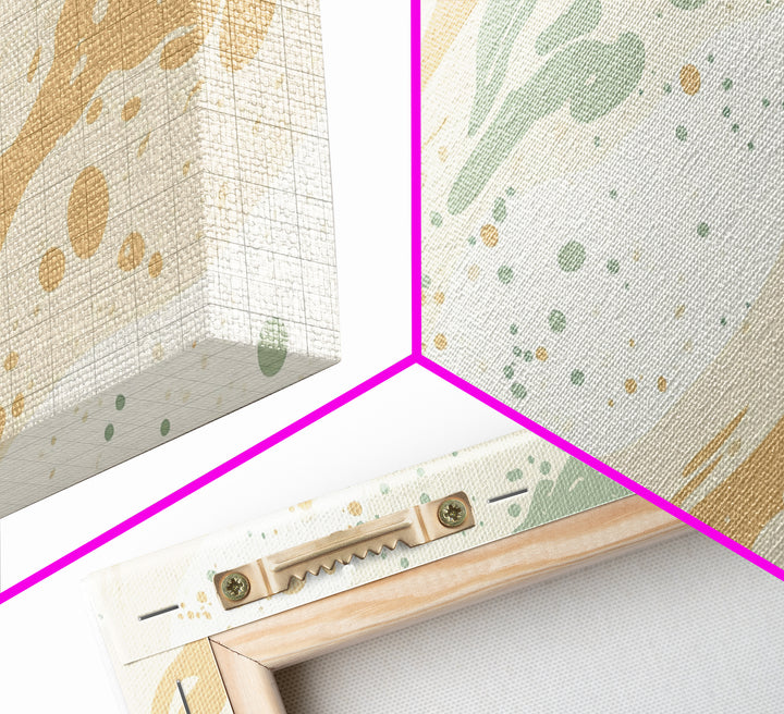 Brush Strokes - Canvas Print - Midcentury Modern Wall Art - Wood Framed Art - Home Decor - Cute Modern Art