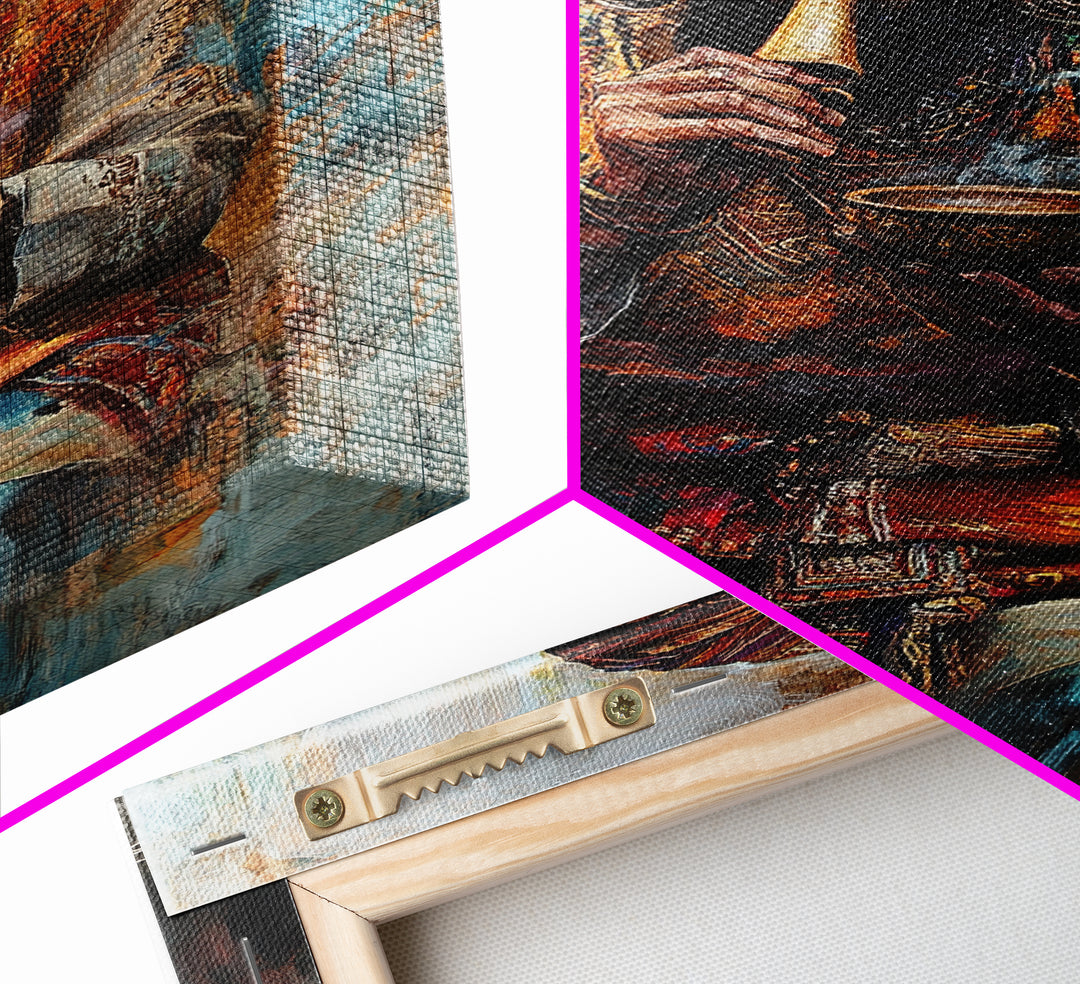 Moroccan Style Wall Art, Framed Canvas Print, Art of Morocco, Arabian Inspired Home Decor