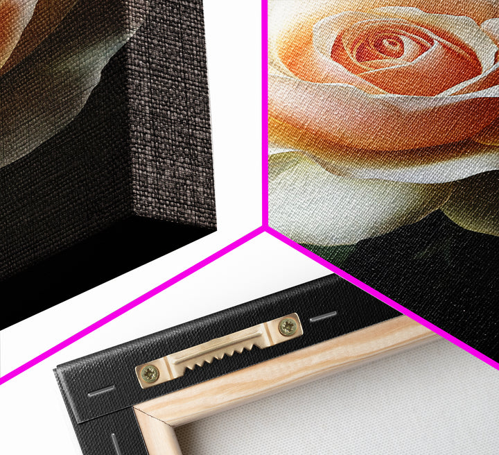 A white Rose Canvas Print, Floral Print, Floral Decor, Flower Painting, Rose Wall Art, Rose Painting, Cute Preppy Home Decor, French Country Art