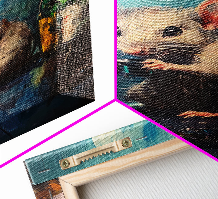 This Rat Has a Problem! Framed Canvas Print