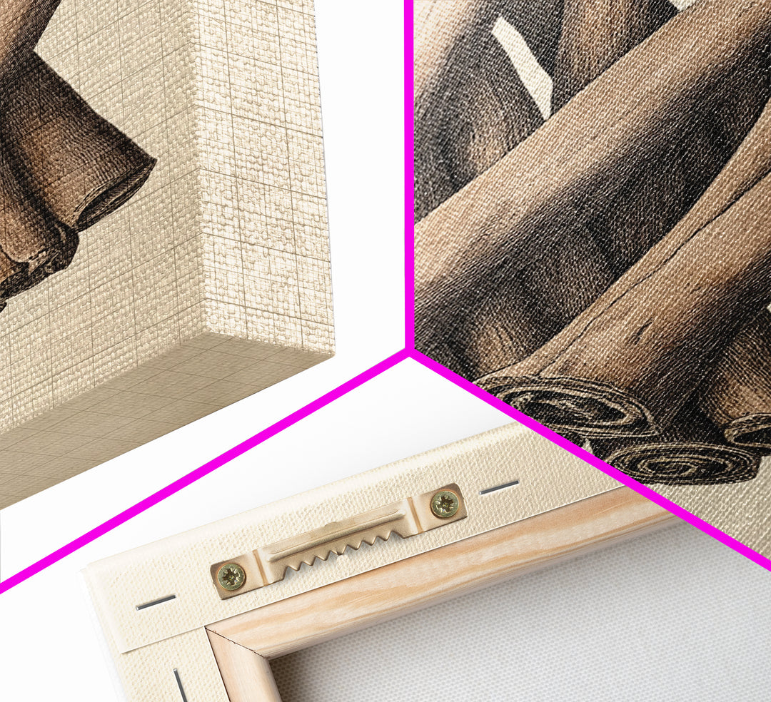 Christmas Cinnamon Sticks Canvas Print - Framed Canvas - Minimalist Christmas Art - Boho Christmas Art - Rustic Christmas Art