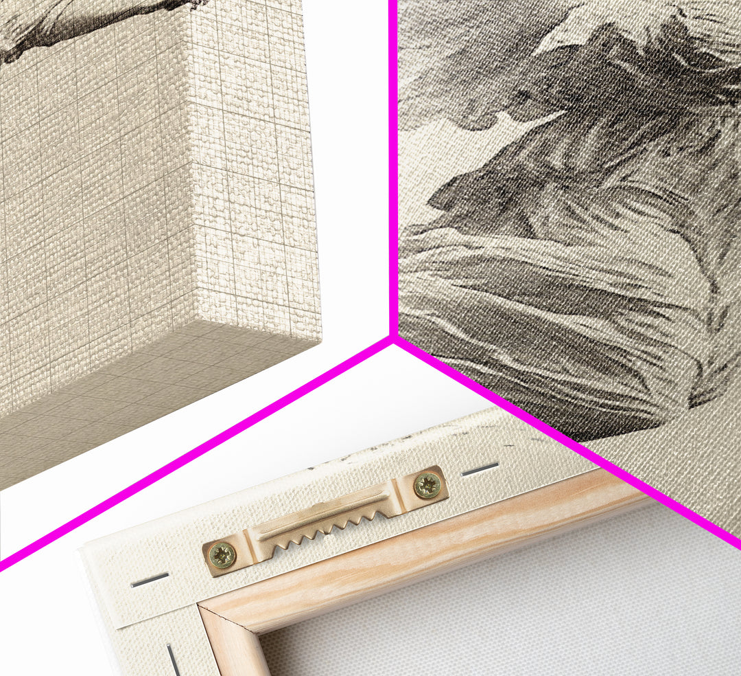 Christmas Angel Canvas Print - Framed Canvas - Minimalist Christmas Art - Boho Christmas Art - Rustic Christmas Art