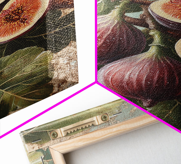 Fig Oil Painting Print In A Frame, Small Kitchen Art, Kitsch Kitchen, Eclectic Art, Fig Painting, Dining Room Decor, Kitchen Wall Art, Kitchen Decor
