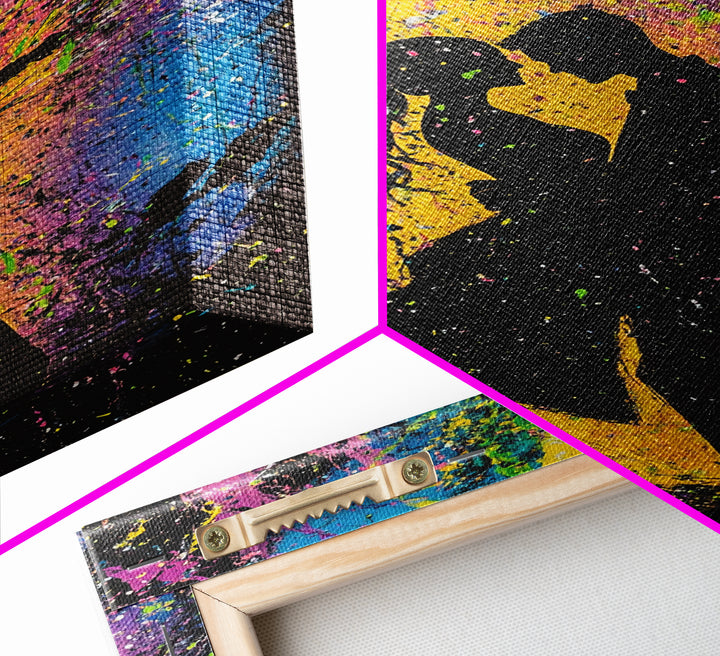 Couple Dancing Painting Canvas Print, Wood Frame Art, Couple Painting, Art For Couples, Wedding Gift, Engagement Gift Idea