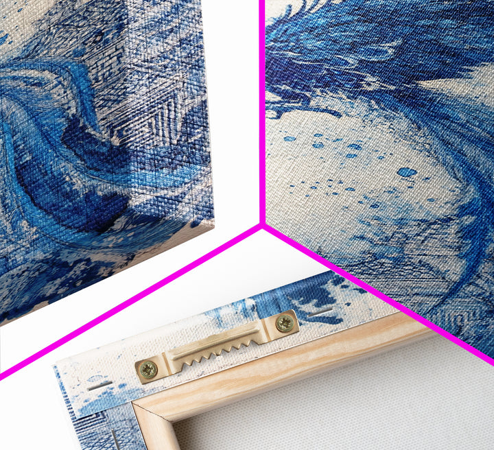 Chinoiserie Phoenix Wall Art, Framed Canvas Print, Chinoiserie Painting, Unique Phoenix Home Decor, Unique Painting, Trendy Decor