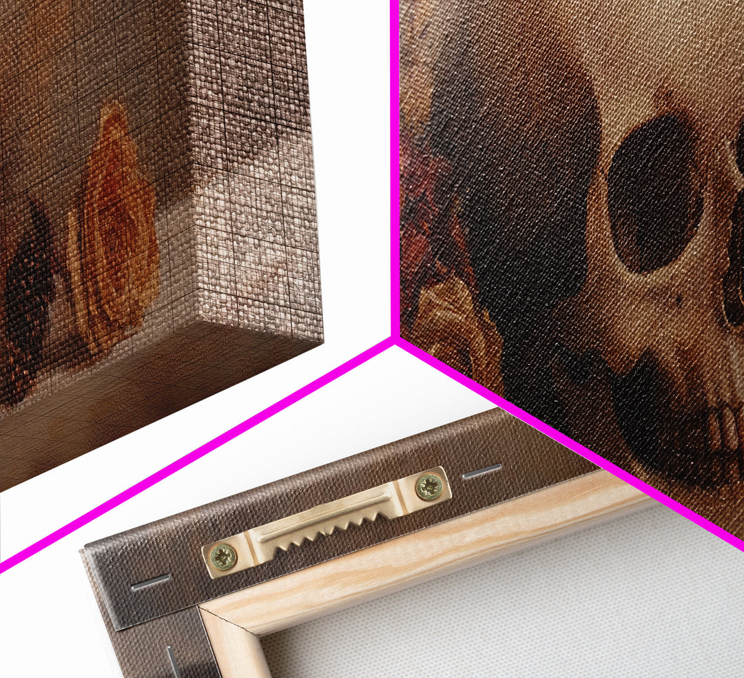 Dark Academia Oil Painting Print Stil Life of a Skull and Flowers, Gothic Home Decor, Goth Art, Witchy Decor, Halloween Art, Moody Decor