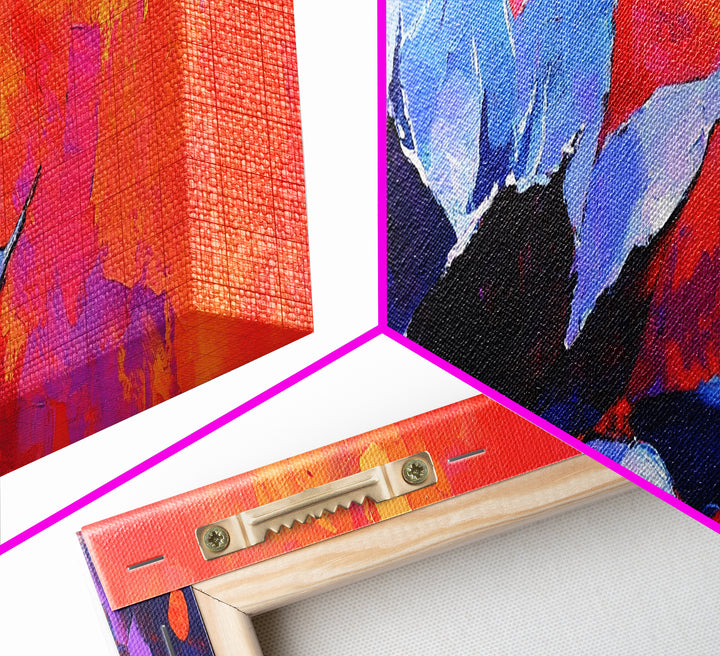 Blue Agave Plant Art Print Canvas Art Mexican Wall Art, Mexican Print, Chicano Art, Panoramic Botanical Wall Art, Colorful Desert Wall Art