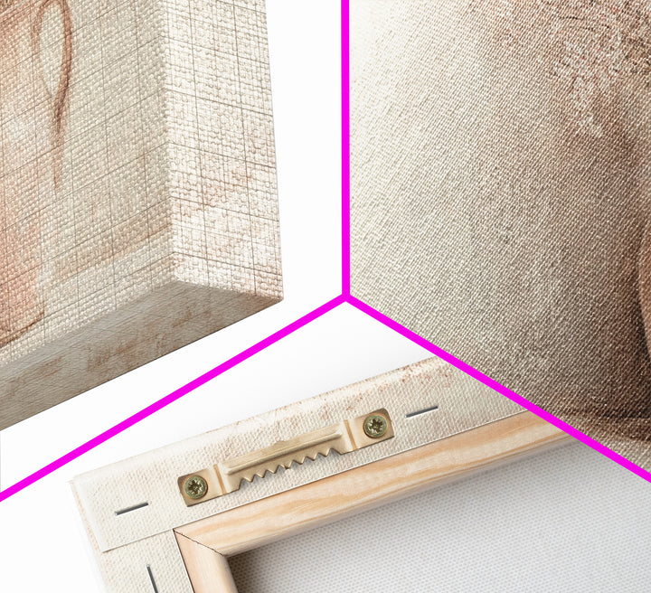 Cute Boho Wall Art For Kitchen or Dining Room, Oil Painting Of a Flower Pot, Cute Decor Idea, Cute Wall Art, Gift For Her