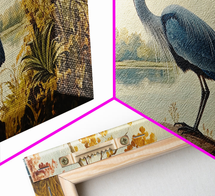 Blue Heron Painting Print | Florida Home Decor | Bird Painting | Nautical Art | Nautical Painting | Lake House Wall Art | Blue Heron Art