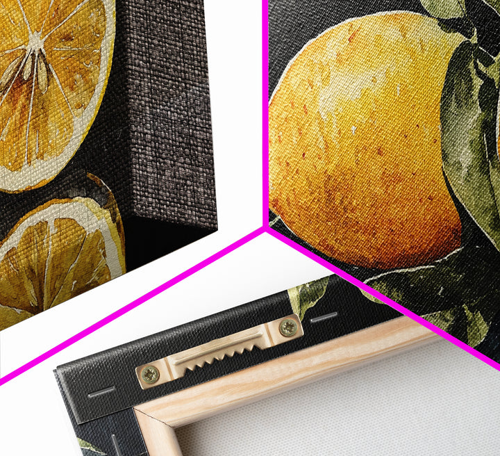 A Lemon and A Half - Framed Canvas Print - Kitsch Kitchen Decor - Kitchen Wall Art