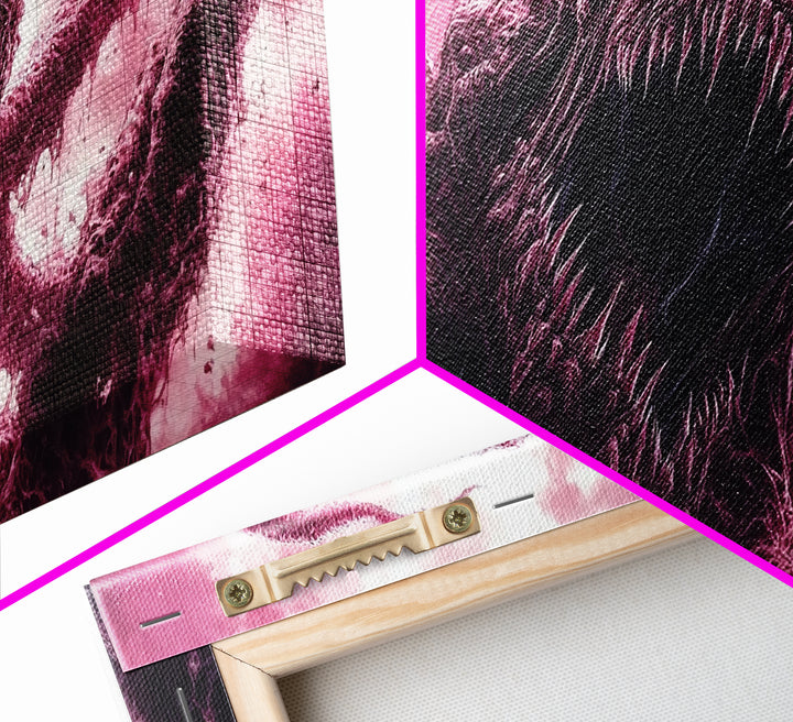 Cosmic Horror Wall Art Framed Canvas Print, Halloween Decor