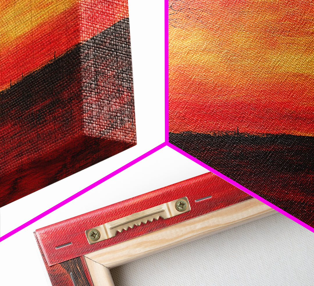 Despair - Framed Canvas Print - Moody Decor - Abstract Wall Art