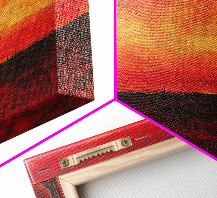 Despair - Framed Canvas Print - Moody Decor - Abstract Wall Art