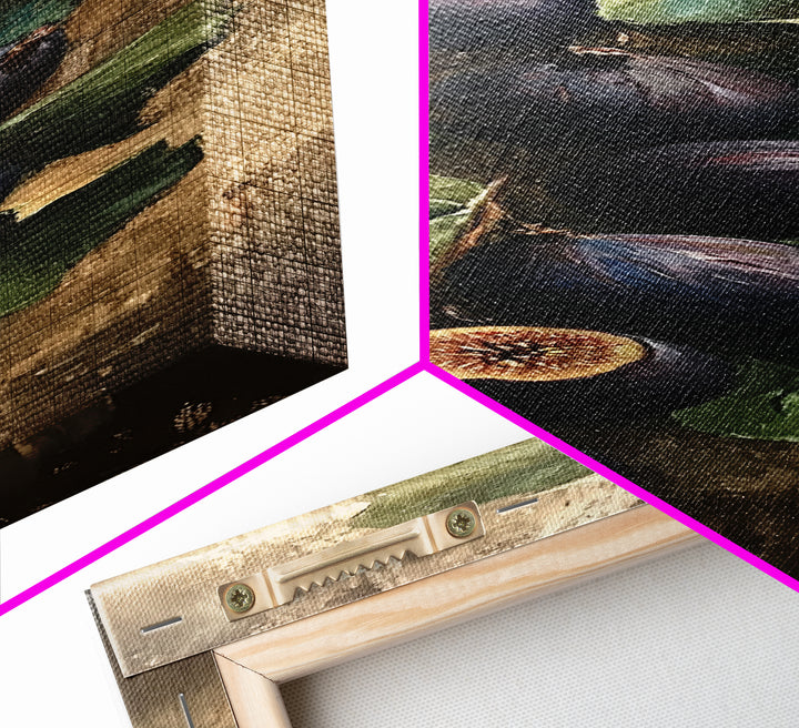 Canvas Print Fig Painting Still Life Rustic Kitchen Art Farmhouse Decor Botanical Print Food Review Wall Art