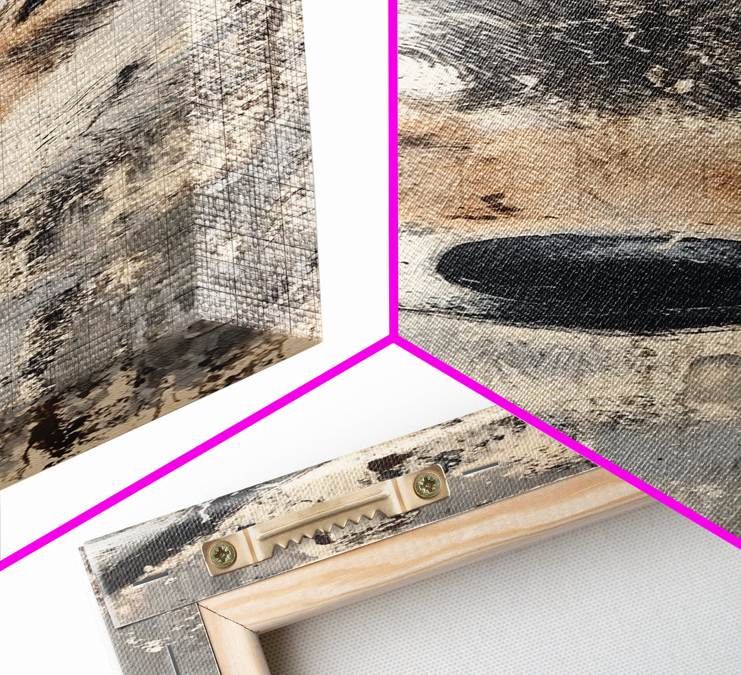 Canvas Print of Wolf Eyes Close-Up, Moody Art, Above Couch Art, Rustic Wall Art, Therapy Art, Wildlife Inspired