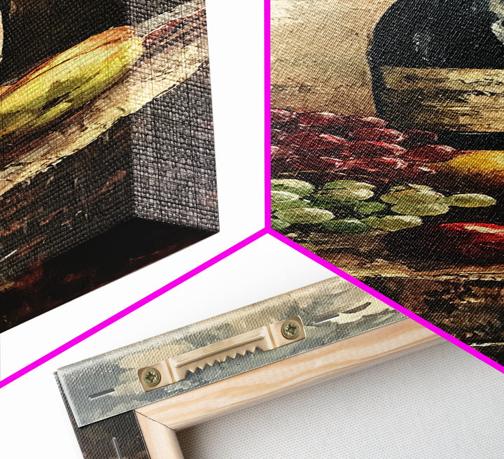 Retro Wine Cellar Wall Art, Long Narrow Wall Art, Tall Skinny Art, Wine Oil Painting Still Life, Tall Narrow Wall Art, Tall Skinny Home Decor