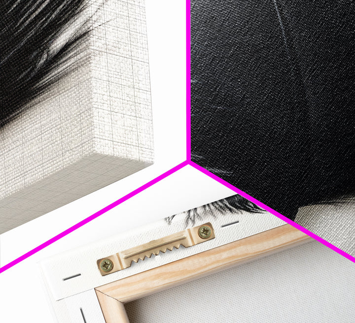 Abstract Black Feather Painting Print, Tall Skinny Art, Retro Home Decor, Abstract Art, Narrow Tall Wall Art, Feather Art, Farmhouse Art