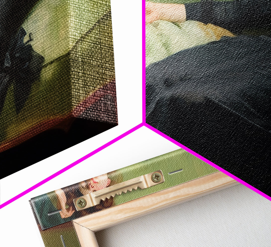 One Of Those Days, Conked Out On The Couch, Decadent Young Woman, Gilded Age Inspired Victorian Female Figure Wall Art