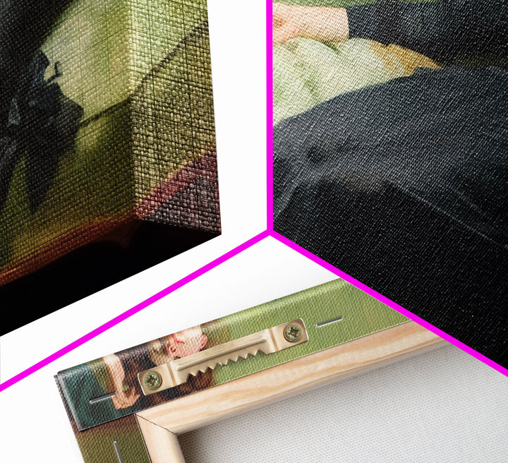 One Of Those Days, Conked Out On The Couch, Decadent Young Woman, Gilded Age Inspired Victorian Female Figure Wall Art