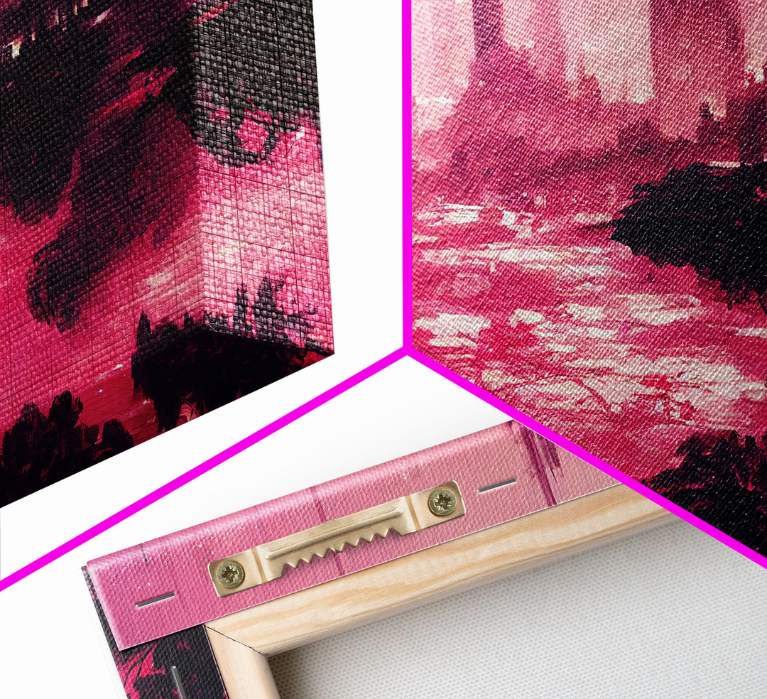 Surreal Dystopian Cyberpunk Art, ready to hang canvas print, framed art