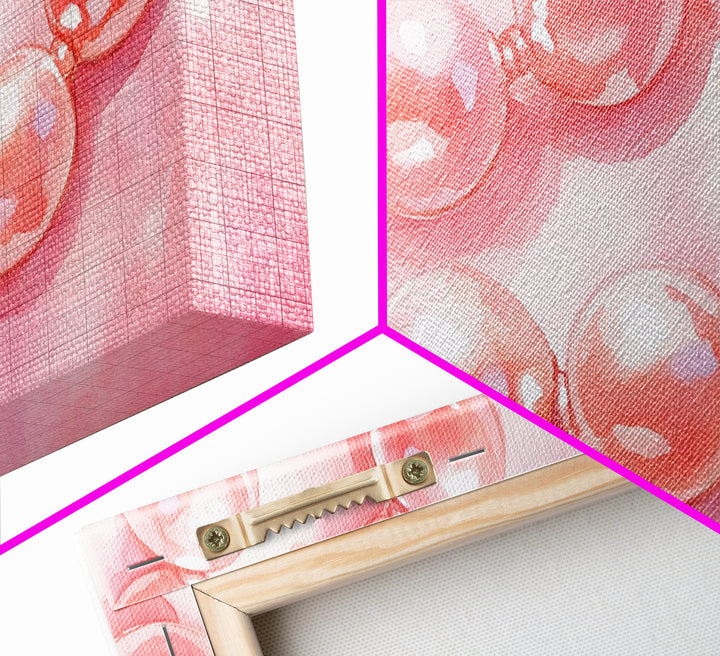 Blush Pearl Art Canvas Print Featuring Pearl Painting and Light Pink Wall Art Minimalist Art Gift Idea Guest Room Rustic Wall Decor