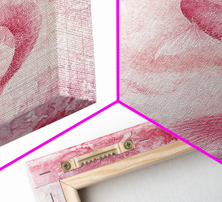 Canvas Print Koi Fish Painting Pink Abstract Art Zen Wall Art Minimalist Artwork Living Room Decor Gift Idea Bedroom Wall Art