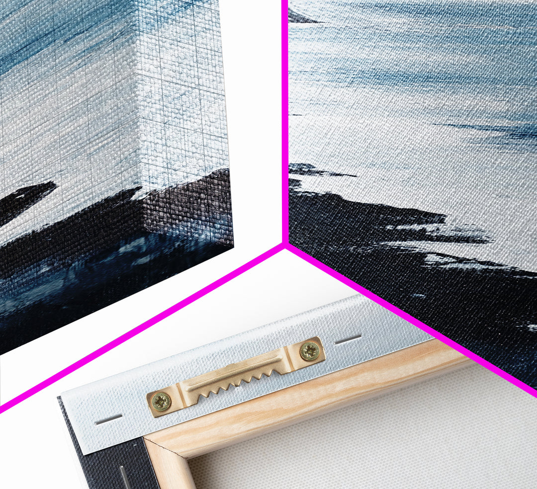 Coastal cliffs, Ireland painting, ocean wall art, seascape painting, nautical wall art, minimalist art, framed canvas print