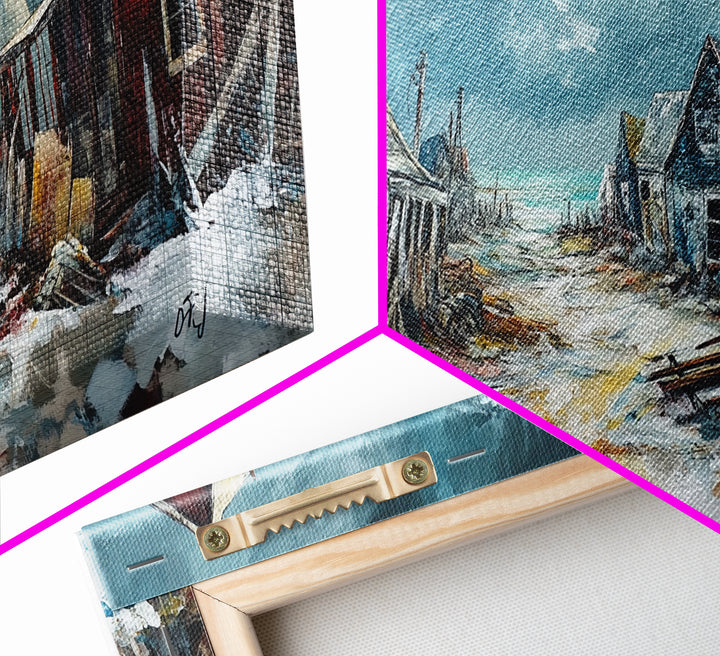 Abandoned Town Art, Rustic Decor, Moody Art, Western Landscape Art, Framed Canvas Print, Extra Wide Art, Farmhouse Art