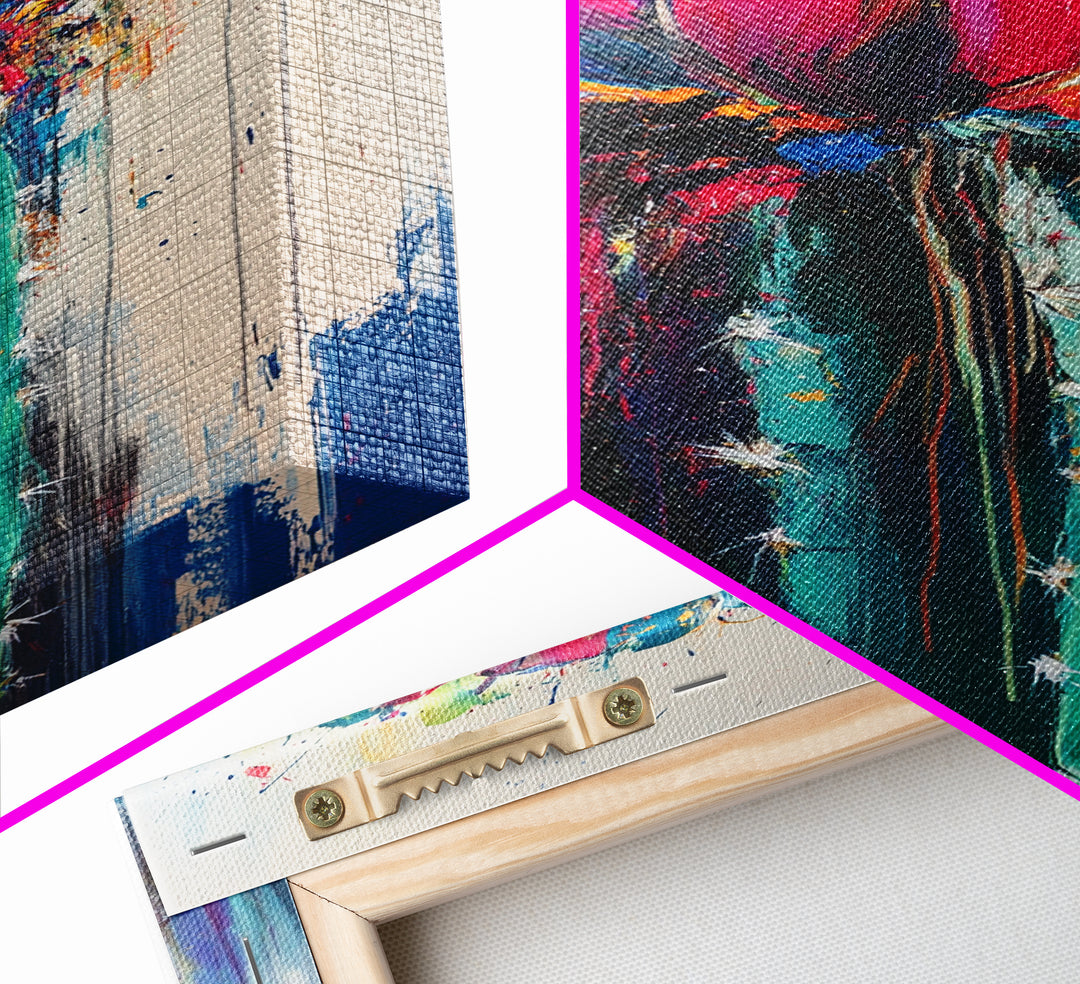 Cactus Flower, Botanical Prints, Southwest Wall Art, Boho Art, Moody Art, Rustic Wall Art, Living Room Art, Canvas Print