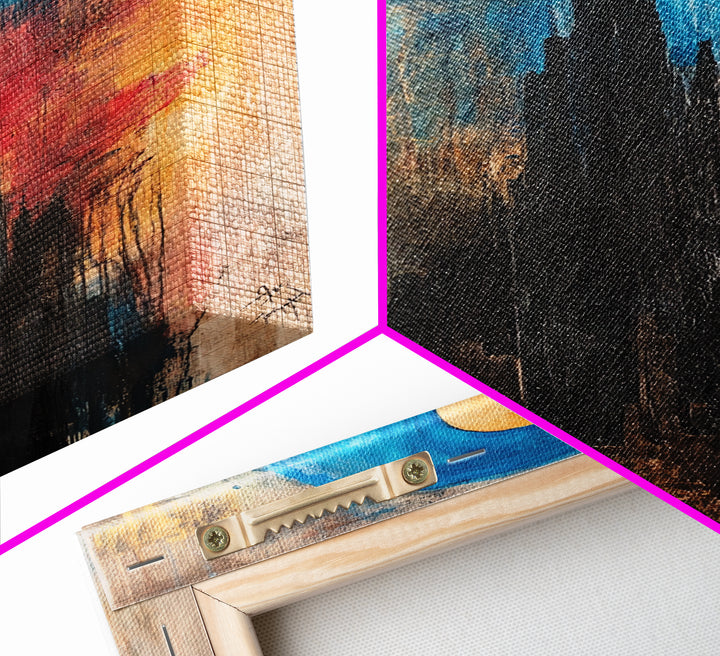 Dark Tower, Ozymandias Art, Moody Art, Dark Angels Wall Art, Gothic Wall Art, Canvas Print, Gift Idea, Above Couch Art