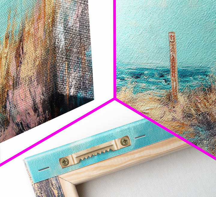 Ocean Breeze, Seaside Escape, Coastal Painting, Framed Canvas Print, Beach Wall Art, Home Decor, Modern Art, Bedroom Decor