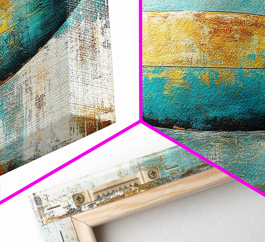 Surfboard Art, Beach Decor, Coastal Wall Art, Surfboard Painting, Beach Art, Bedroom Wall Art, Canvas Print, Framed Canvas Print