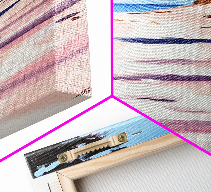 Beach Path, Sandy Shore, Tranquil Landscape, Canvas Print, Minimalist Wall Art, Nature Inspired Decor, Coastal Retreat, Serene Art