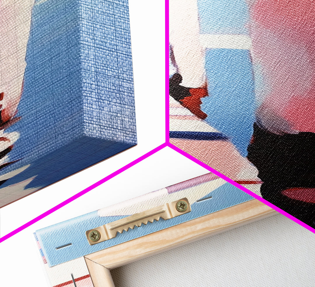 Dockside View, Ocean Reflection, Coastal Escape, Framed Canvas Print, Nautical Wall Art, Beach House Decor, Relaxing Home Aesthetic