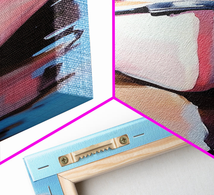 Rowboat Reflection, Lake House Art, Serene Waterscape Painting, Nautical Home Decor, Calm Blue Artwork, Canvas Print