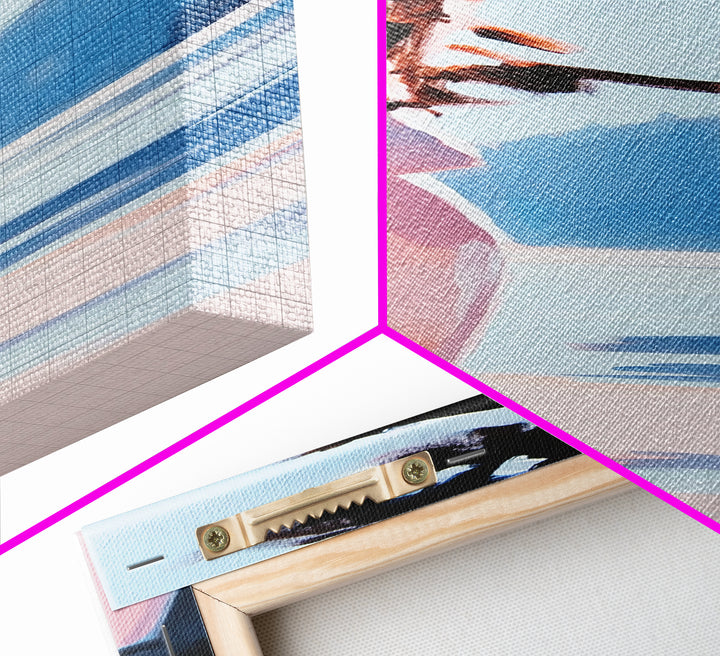 Abstract Nature, Impressionist Landscape, Modern Art, Framed Canvas Print, Minimalist Painting, Office Decor, Living Room Wall Art